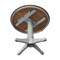 International Concepts Round 36 in Rd Top Ped Table, 12 in Leaf, Dining Ht, Hickory/Stone, 36 W, 48 L, 30.1 in H, Wood K41-36RXT-27B - alternate 2